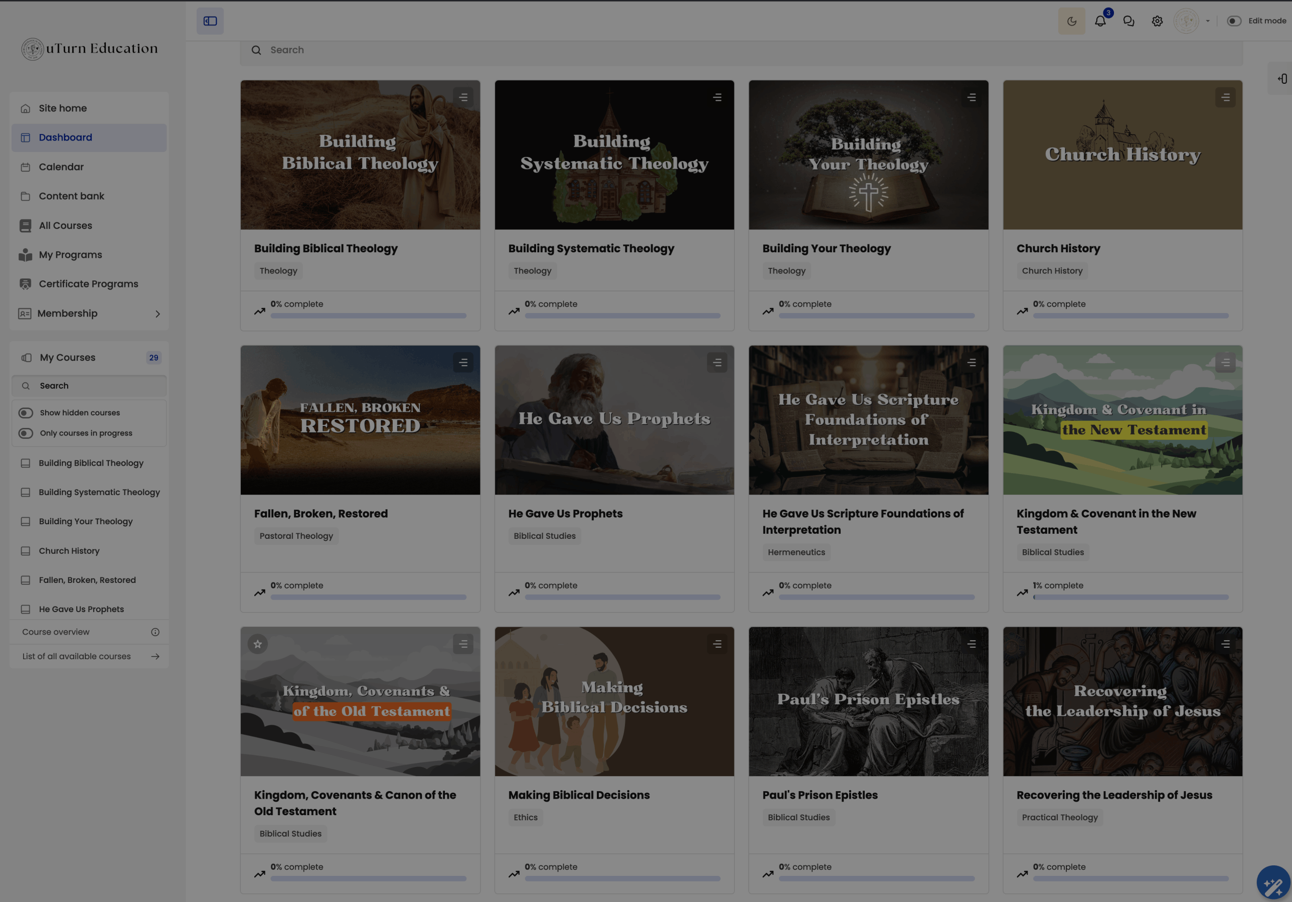 uTurn Education Course Platform